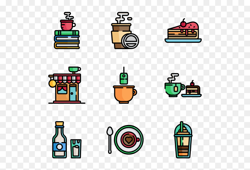 Clipart Coffee Icon, HD Png Download - coffee icons png
