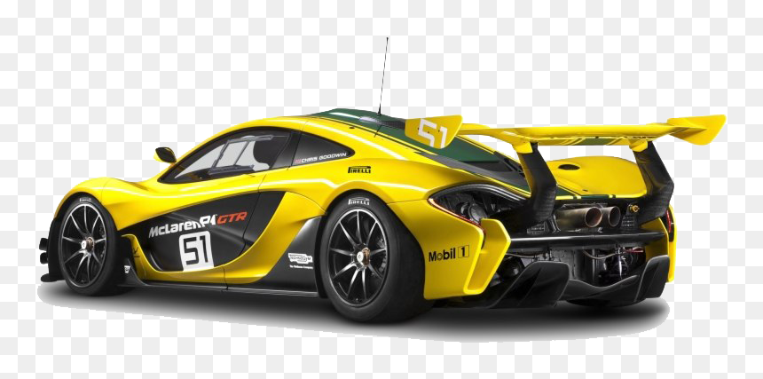 Mclaren P1 Png Transparent Image - Yellow Mclaren P1 Gtr, Png Download - mobil png