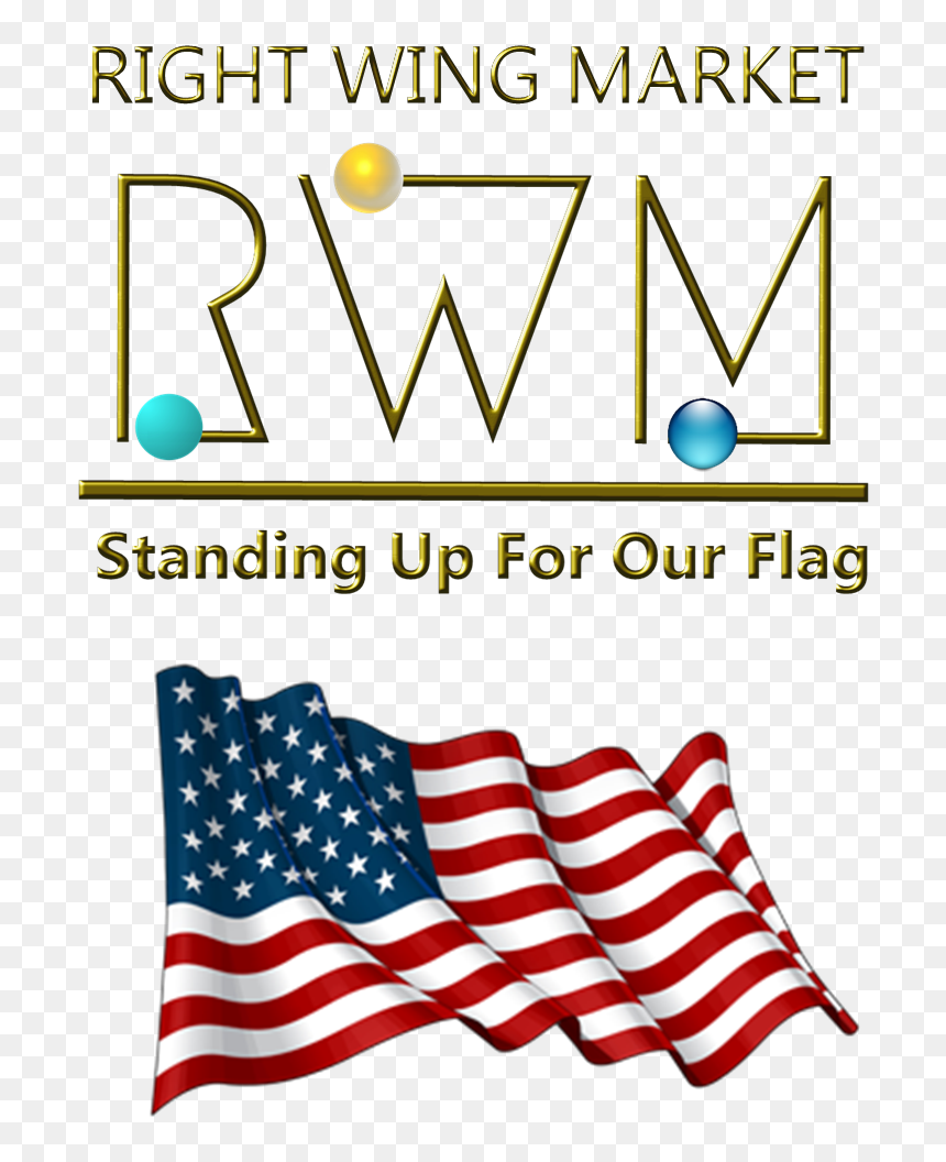 Wavy American Flag Drawing, HD Png Download - right wing png