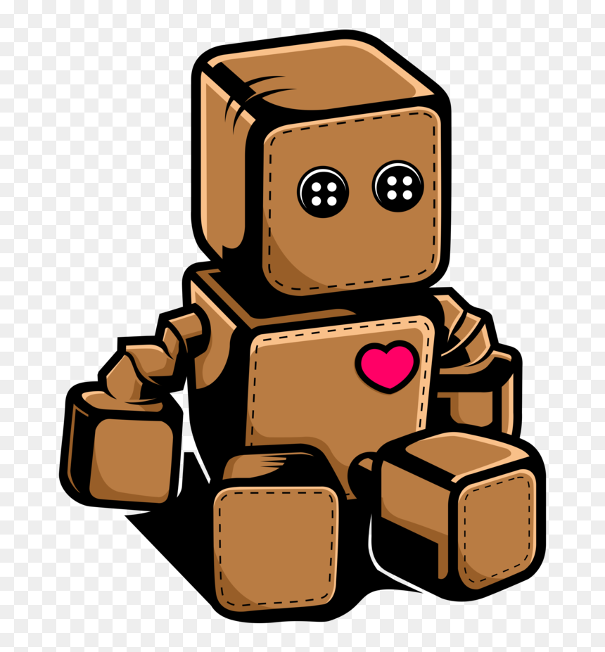 Transparent Bg - Cartoon, HD Png Download - robot transparent png