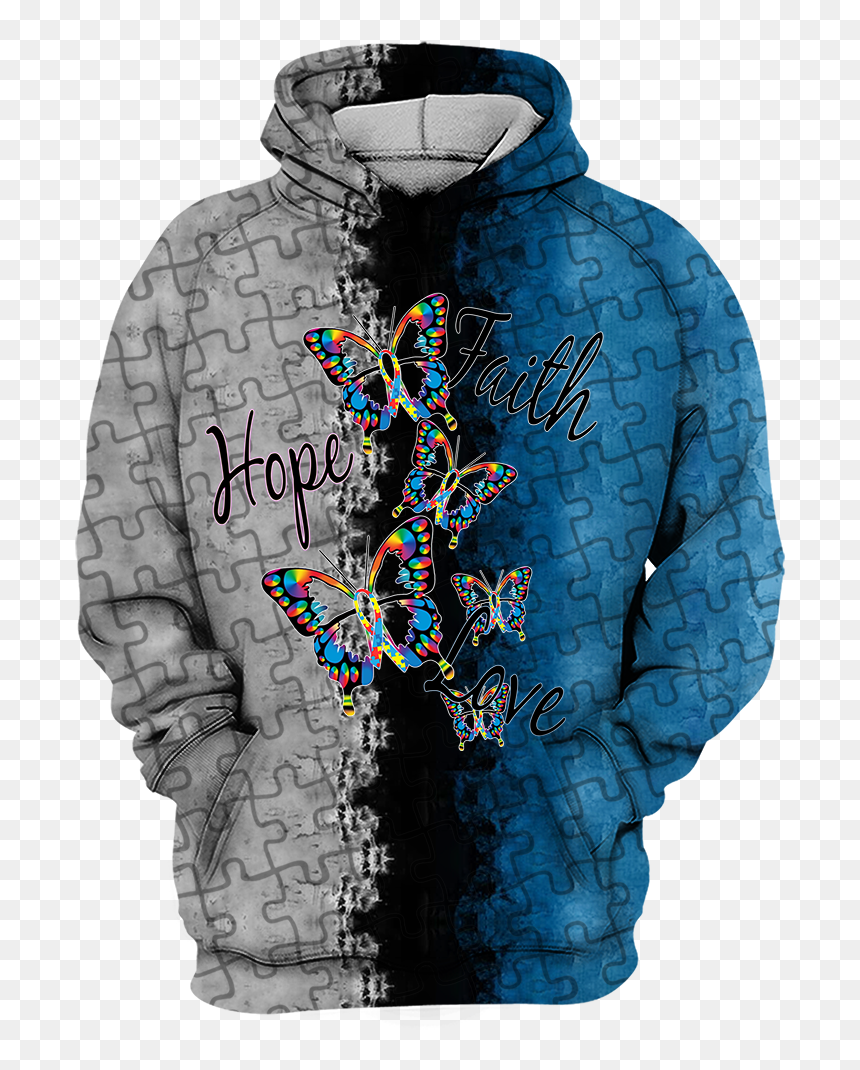Hoodie, HD Png Download - faith hope love png