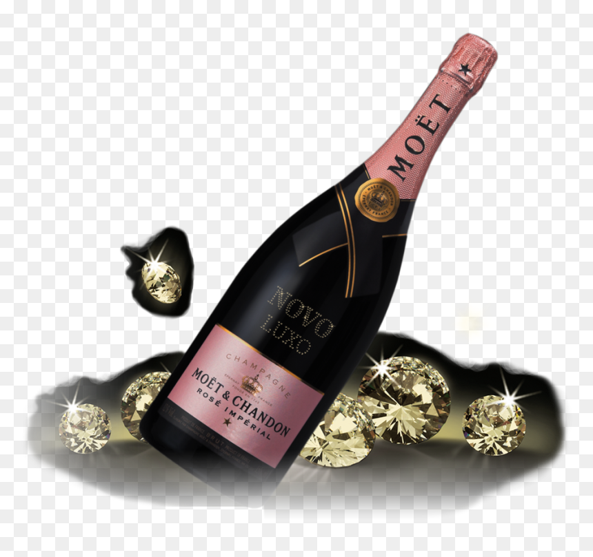 Order Your Moët & Chandon Custom Bottle With Swarovski - Moet, HD Png Download - moet bottle png