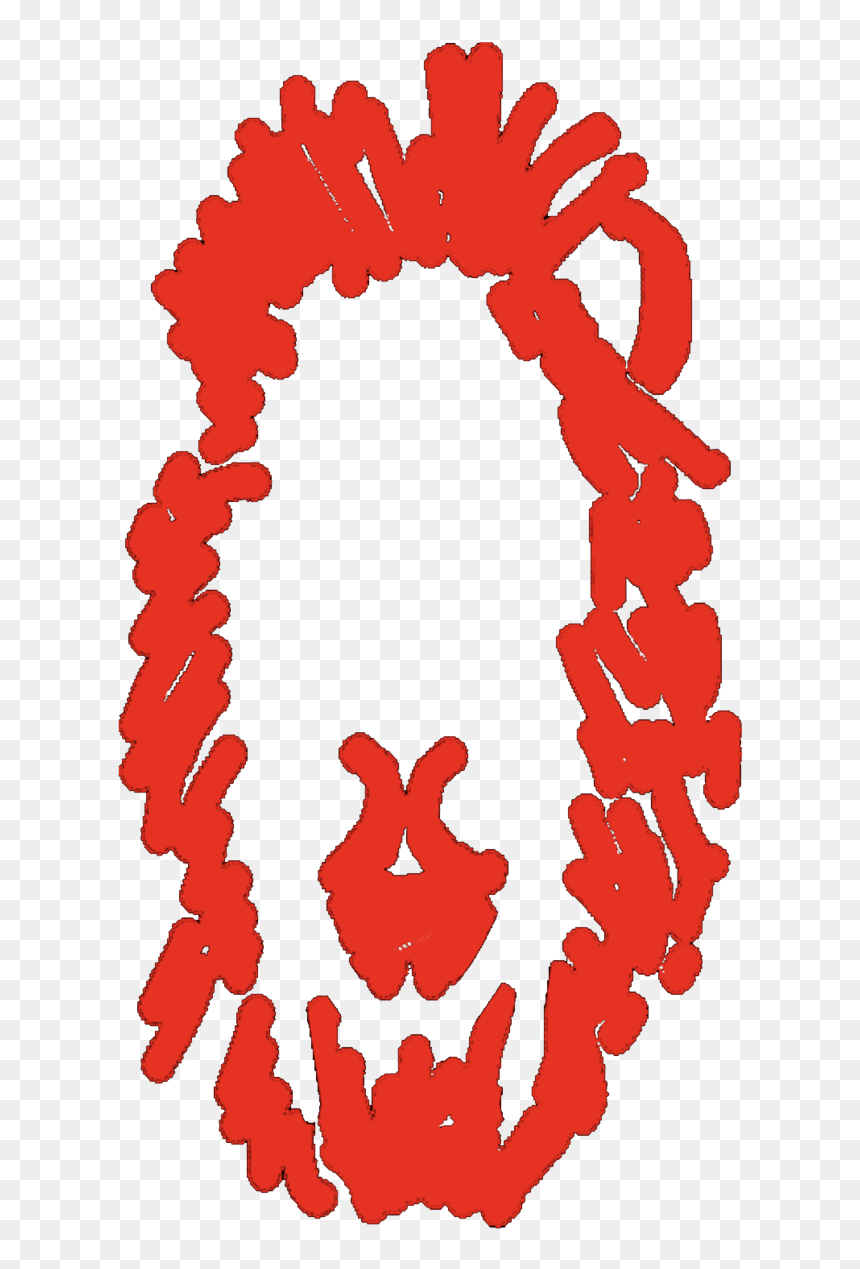 Best Red King Lion Outline - Circle, HD Png Download - lion outline png