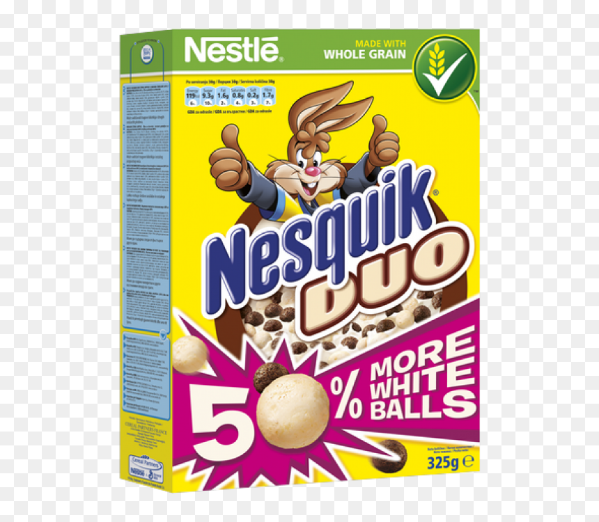 Nesquik White Chocolate Cereal, HD Png Download - nesquik logo png