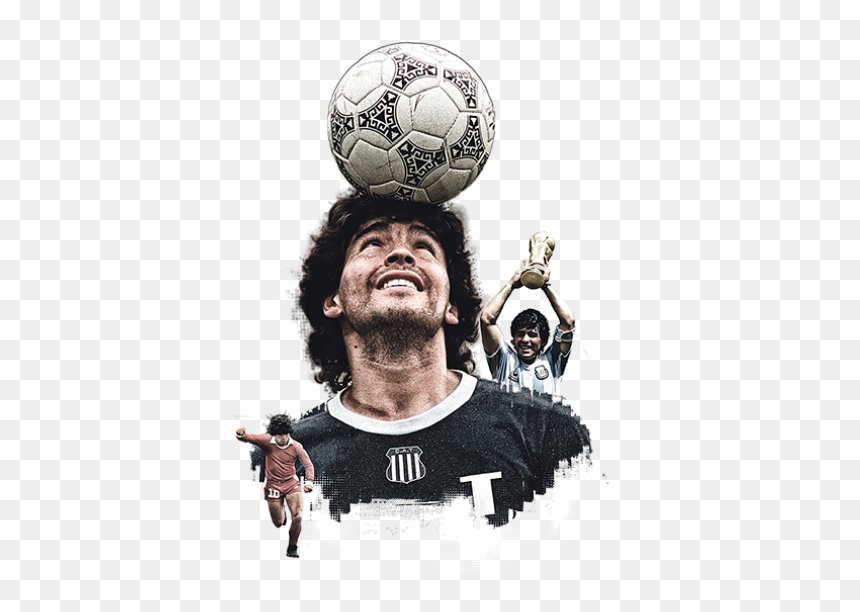 Maradona Con La Camiseta De Talleres, HD Png Download - maradona png