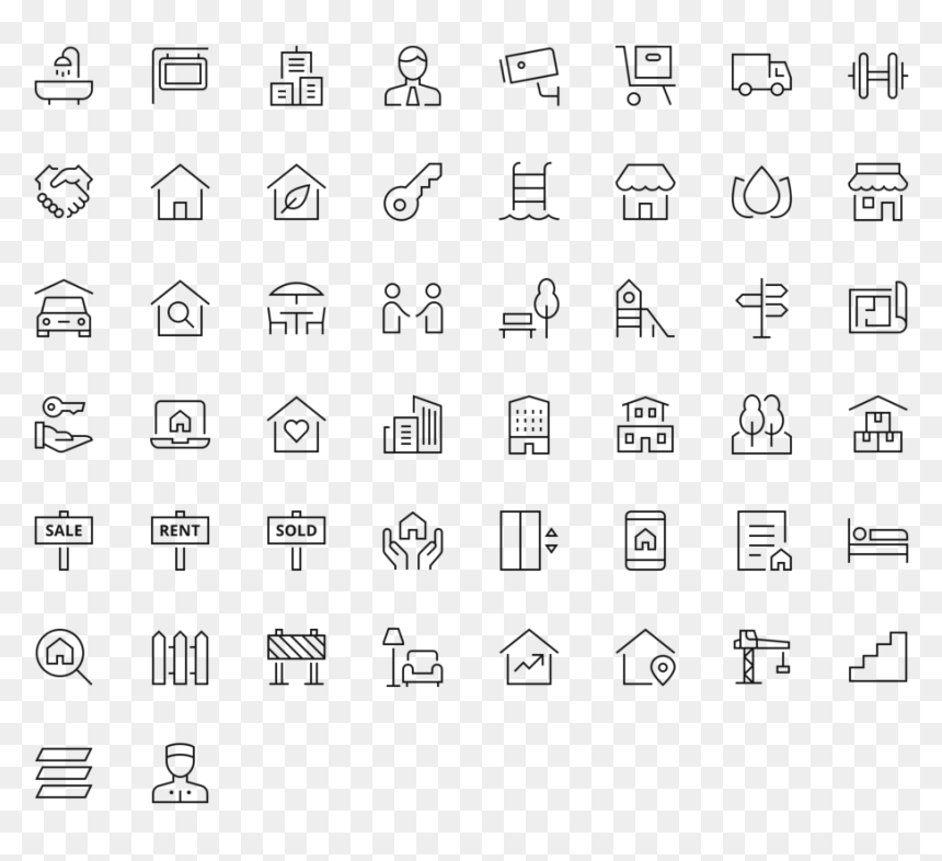 Transparent Background Medical Icons, HD Png Download - real estate icons png