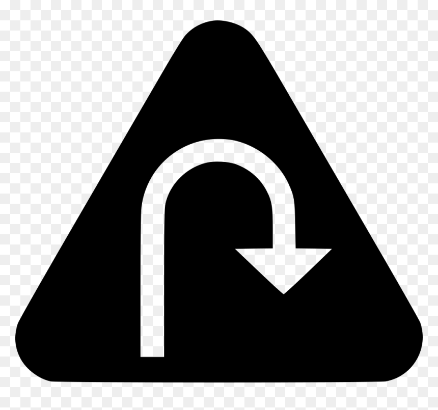 U Turn - Sign, HD Png Download - u turn png