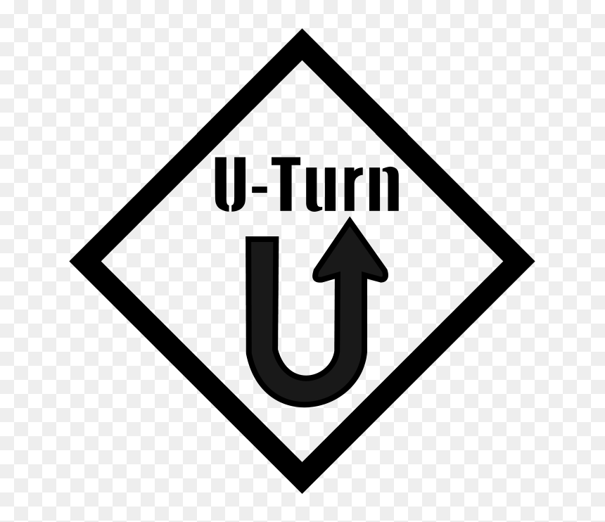 Traffic Sign, HD Png Download - u turn png