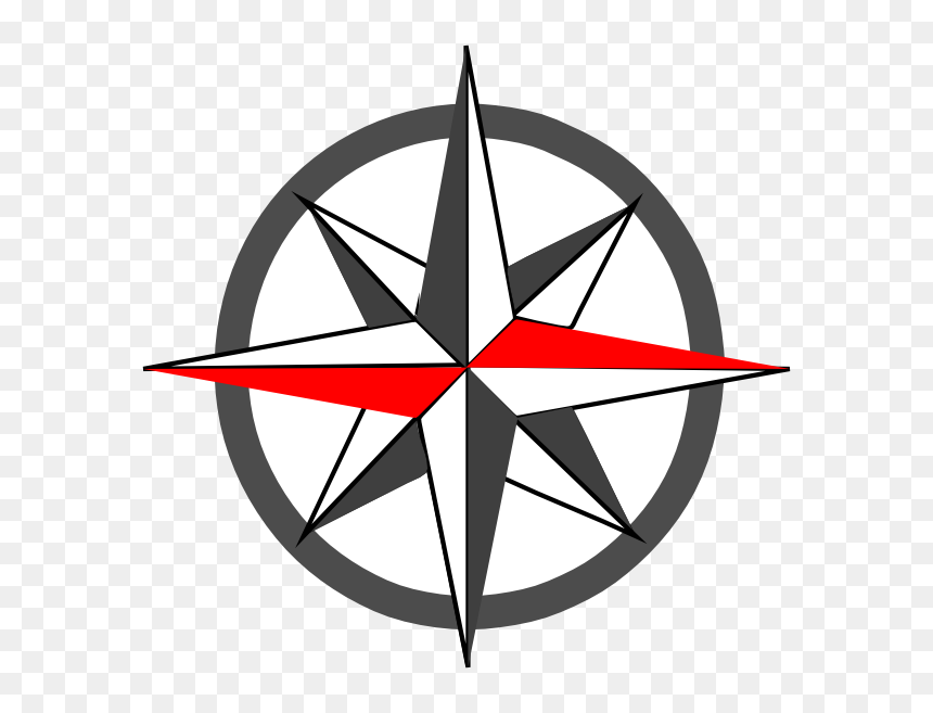 Nautical Compass Clipart, HD Png Download - spiky circle png