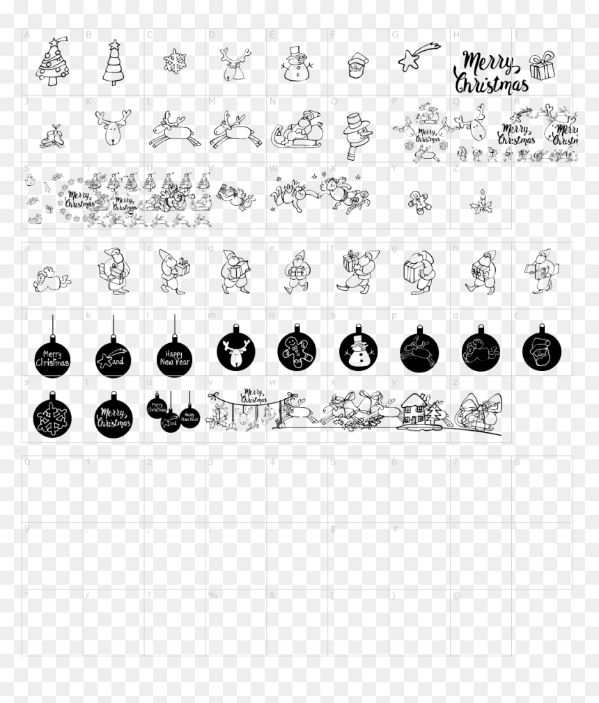 Number, HD Png Download - merry christmas font png