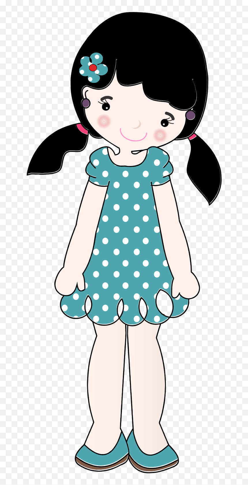 Pequenos Grandes Pensante - Cute Cartoon Rag Doll, HD Png Download - bonecas png