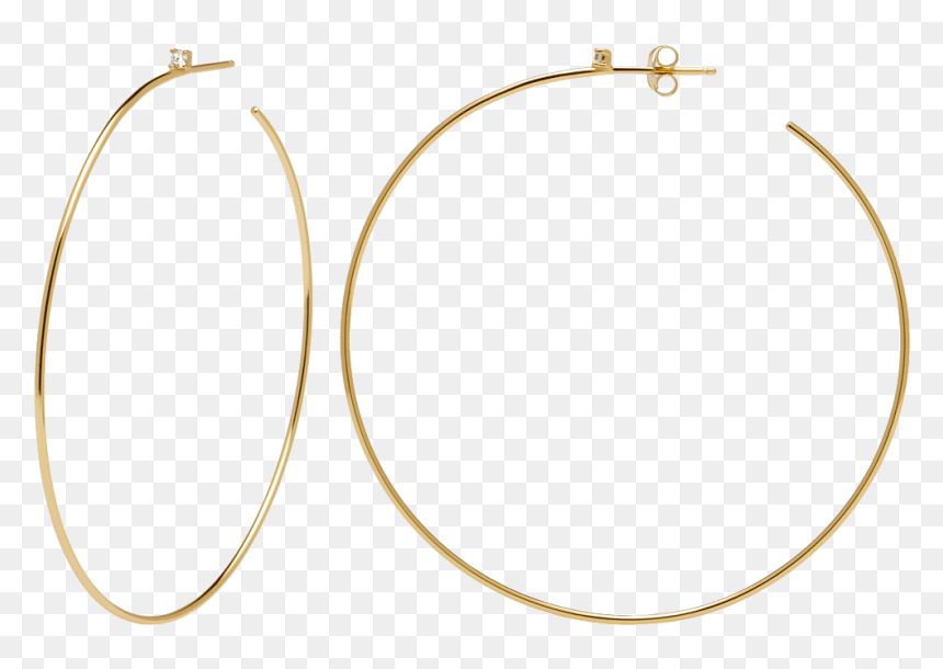 Earring Serena Gold - Earrings, HD Png Download - gold earrings png