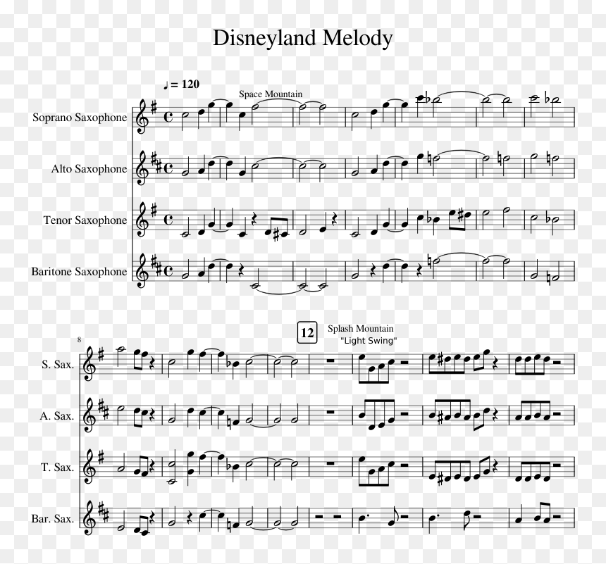 Sweet Victory Alto Sax, HD Png Download - space mountain png