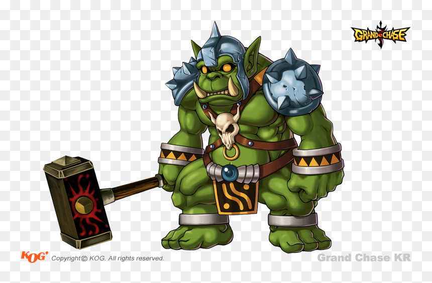 07 Orc Warrior Boss - Top Orc Animation, HD Png Download - orc warrior png
