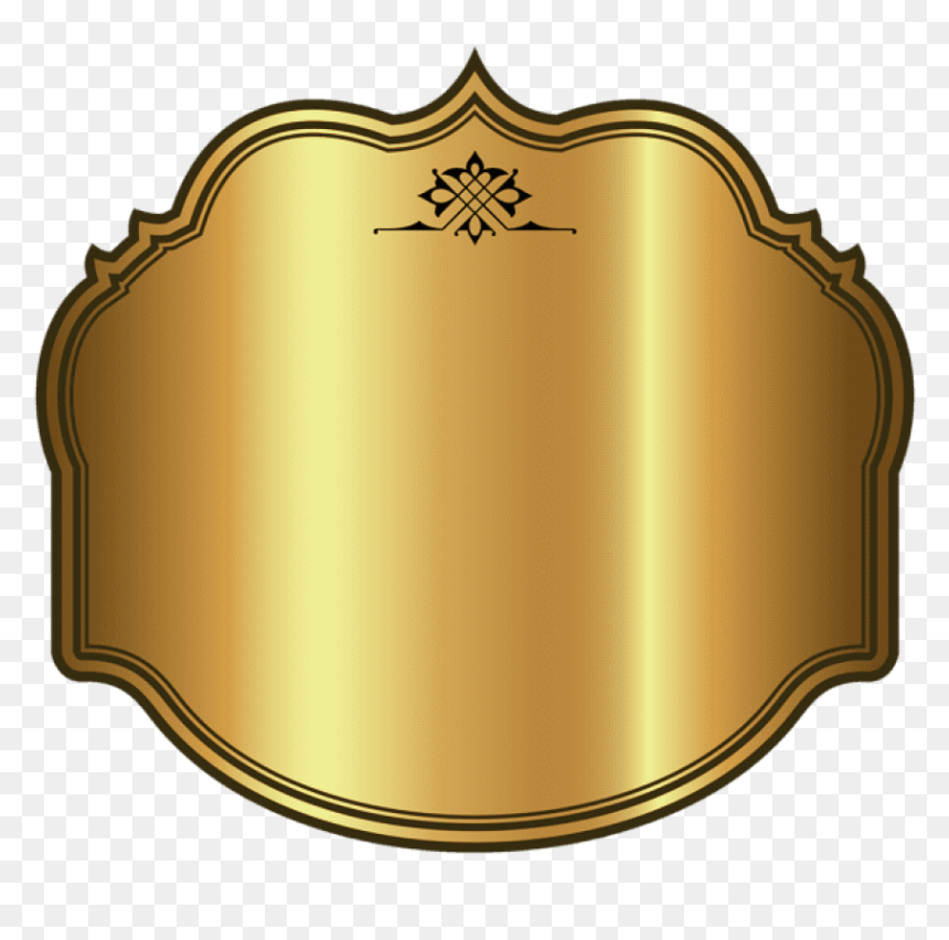 Label Clipart Food Pyramid - Gold Labels Png, Transparent Png - retro label png