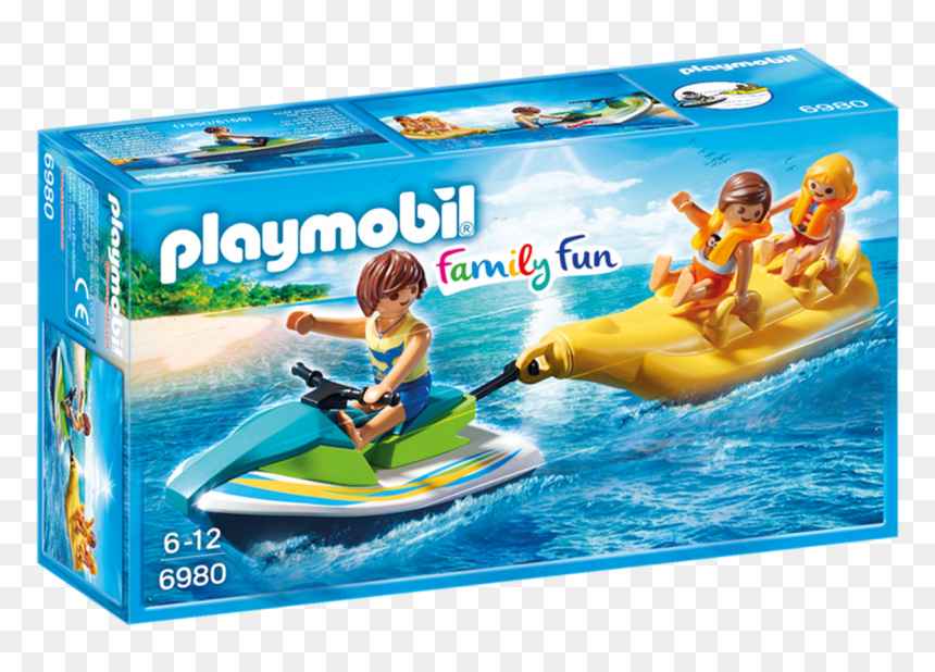 Playmobil Personal Watercraft With Banana Boat - Playmobil Moto De Agua, HD Png Download - banana boat png