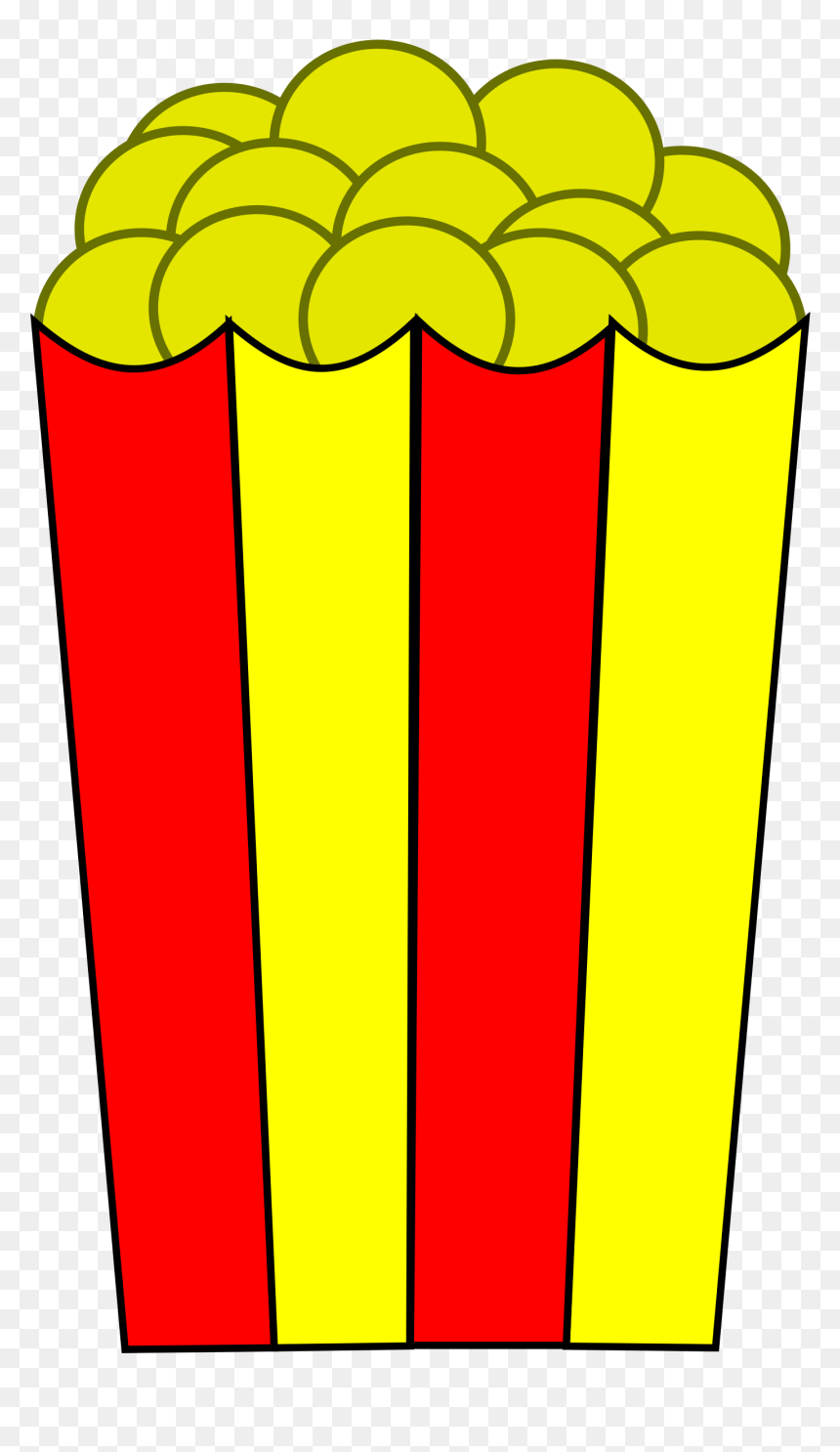 Popcorn Box Clip Art, HD Png Download - popcorn png