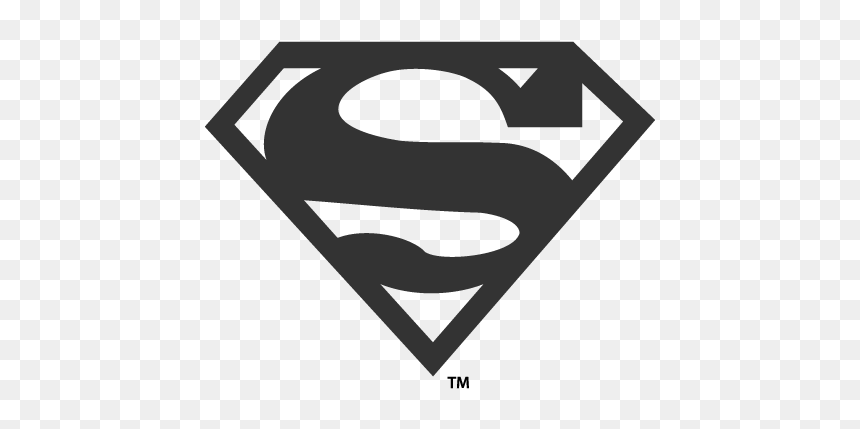 Superman Logo Png Silhouette, Transparent Png - superman png
