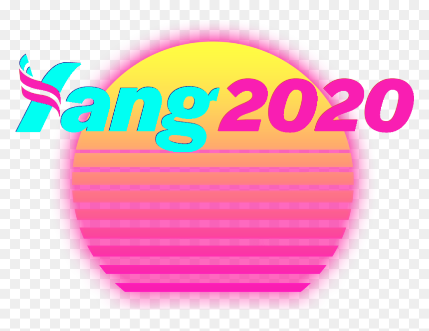 Yang 2020 Logo, HD Png Download - vaporwave png