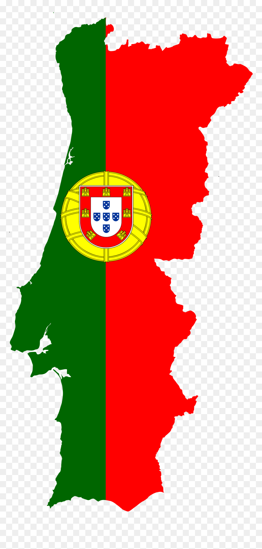 Portugal Map With Flag, HD Png Download - flag png