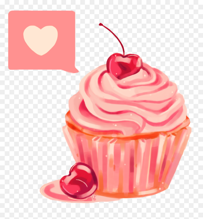 Cupcake Cherry Png, Transparent Png - cupcake png