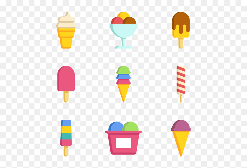 Ice Cream Vector Icon, HD Png Download - ice cream png
