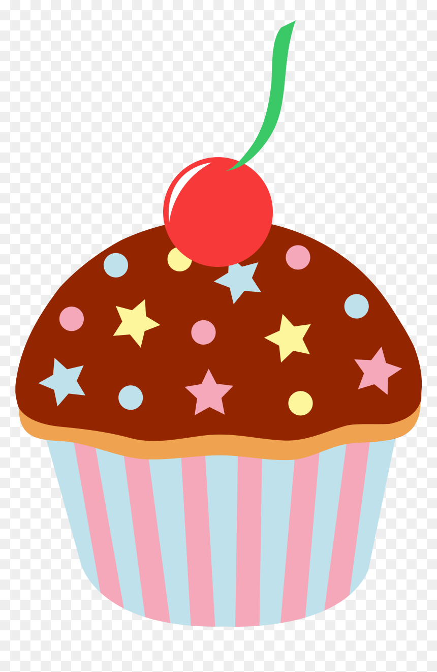 Cupcake Cartoon Transparent Background, HD Png Download - cupcake png