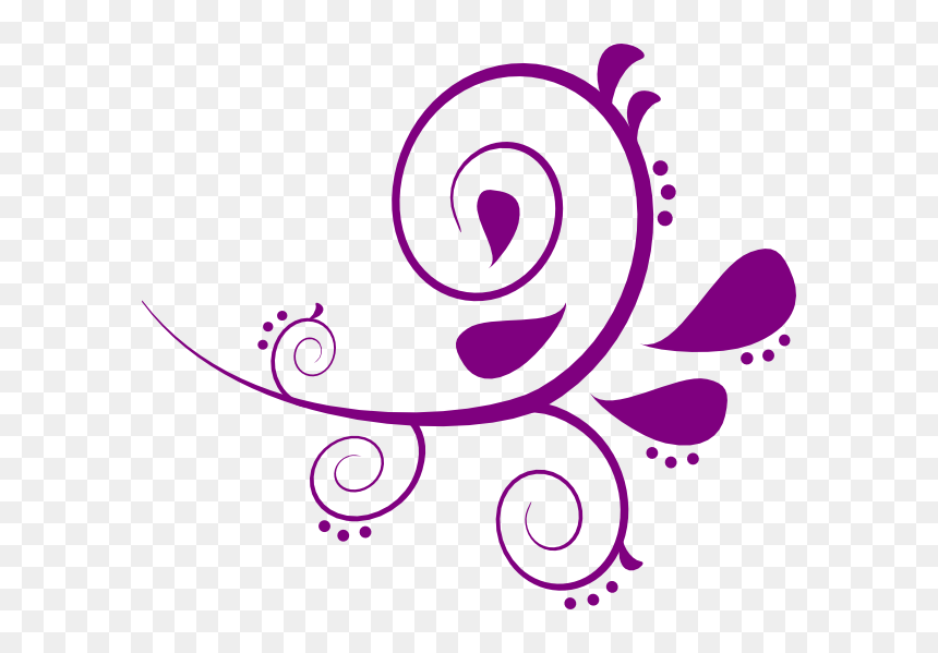 Purple Swirl Clipart, HD Png Download - swirl png