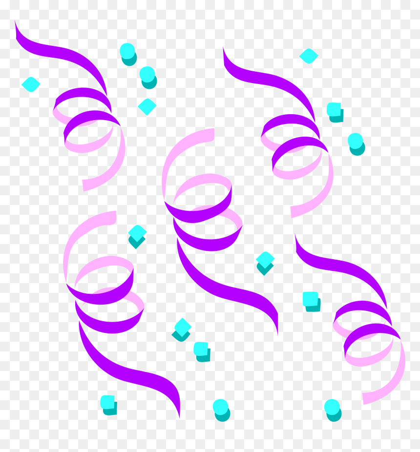 Confetti Clip Art, HD Png Download - swirl png
