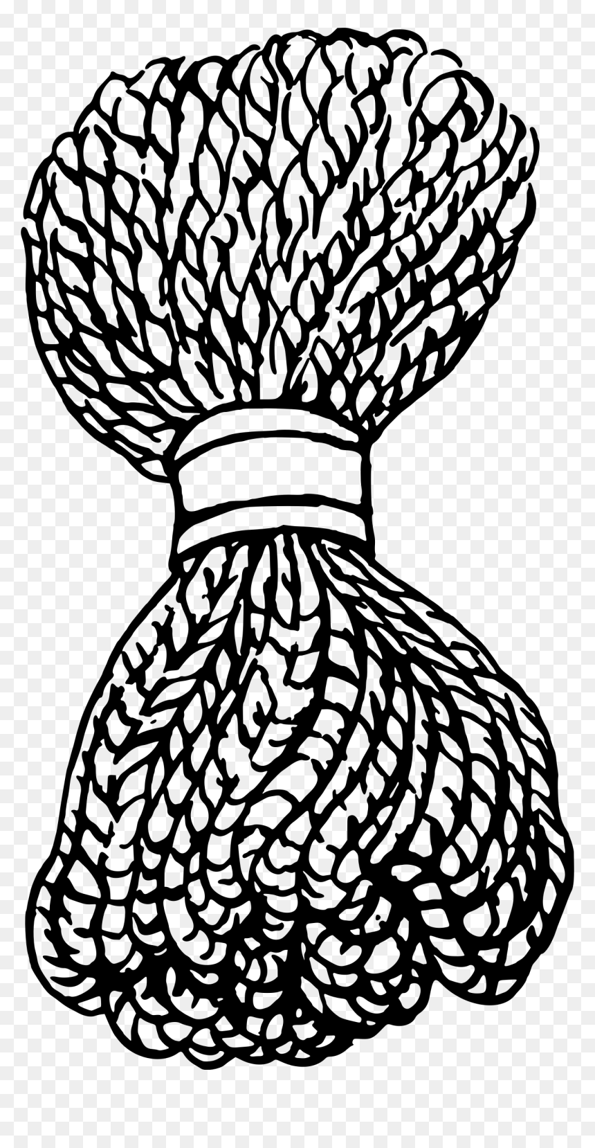 Rope Clipart Black And White, HD Png Download - rope png