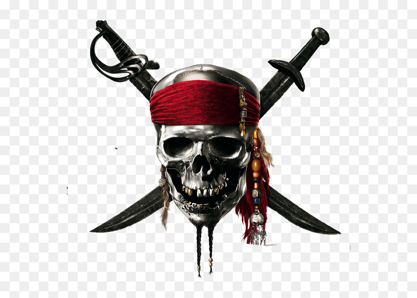 Pirates Of Caribbean Skull, HD Png Download - skeleton png
