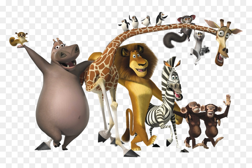 Madagascar Characters, HD Png Download - shrek png