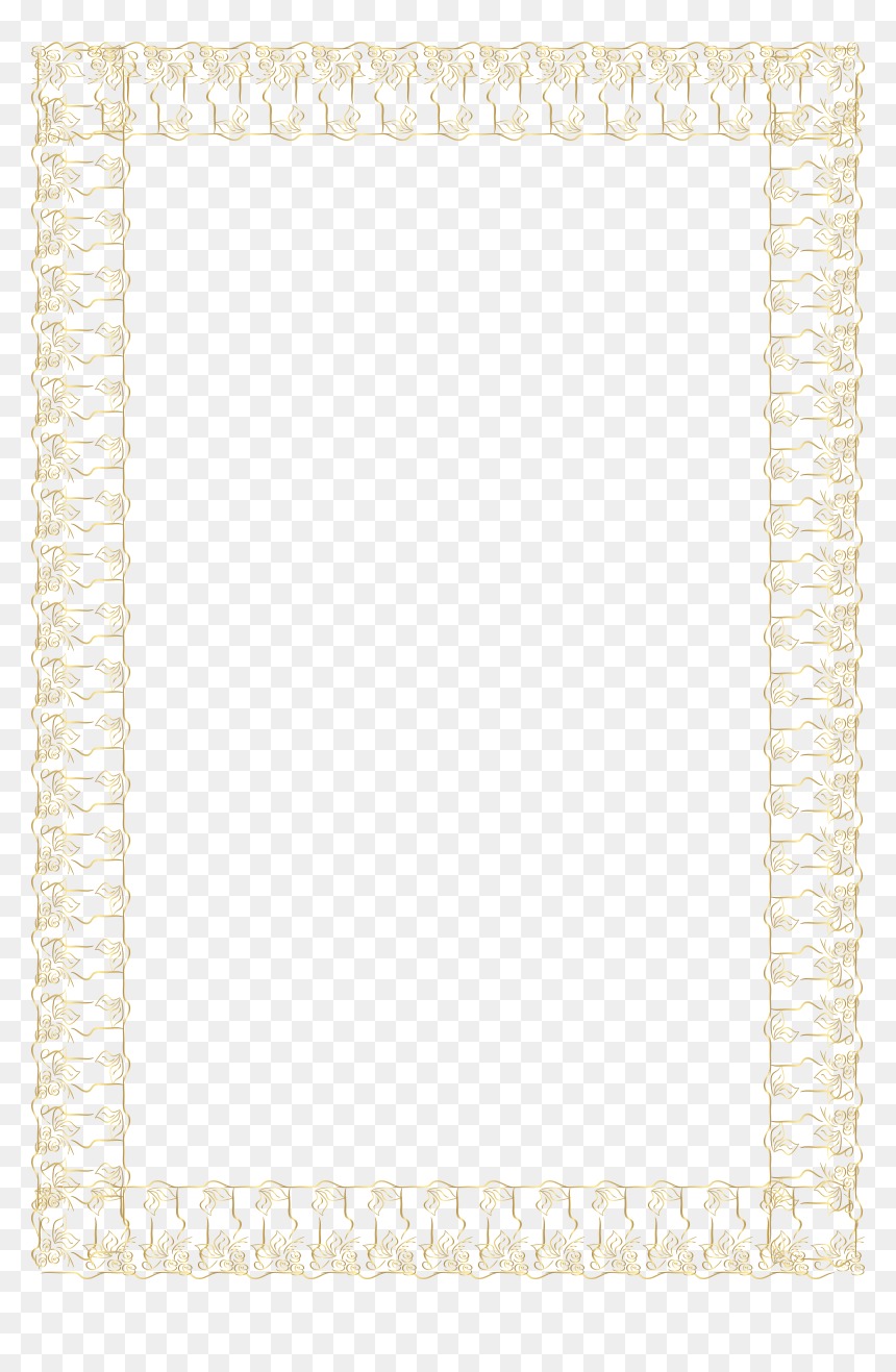 Ince Çerceve, HD Png Download - gold frame png