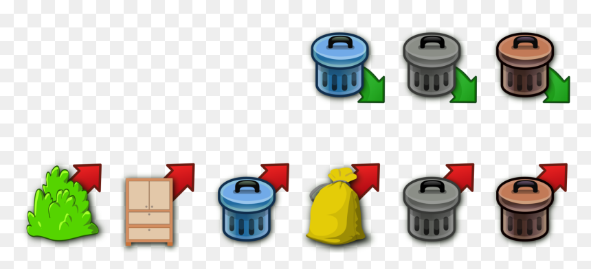 Trash Can Clip Art, HD Png Download - trash can png