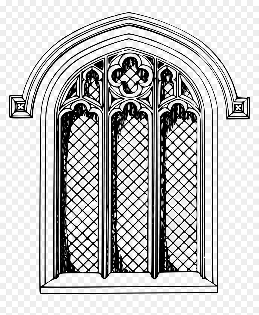 Church Arch Stained Glass, HD Png Download - window png