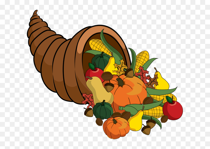 Thanksgiving Cornucopia Clipart Png, Transparent Png - thanksgiving png