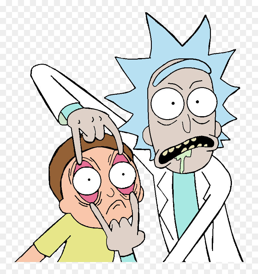 Rick And Morty Look, HD Png Download - rick and morty png