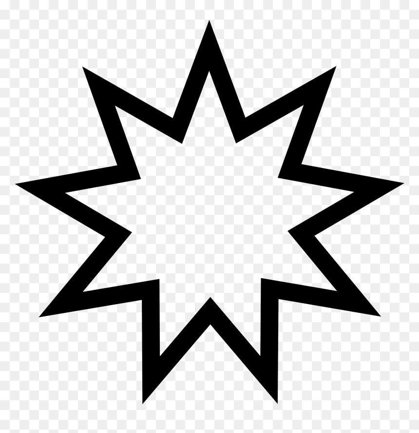 Baha I Faith Symbol, HD Png Download - starburst png