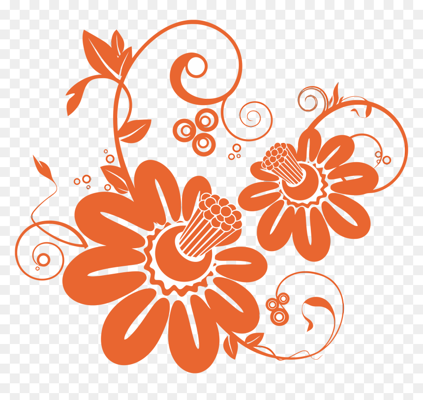 Pattern Flower Png, Transparent Png - floral png