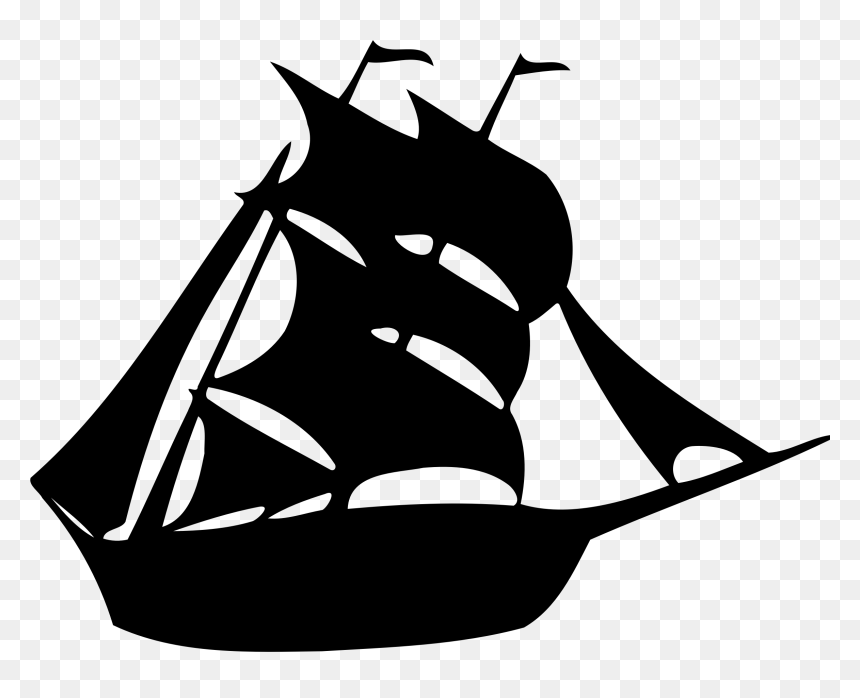 Silhouette Boat Clipart, HD Png Download - boat png