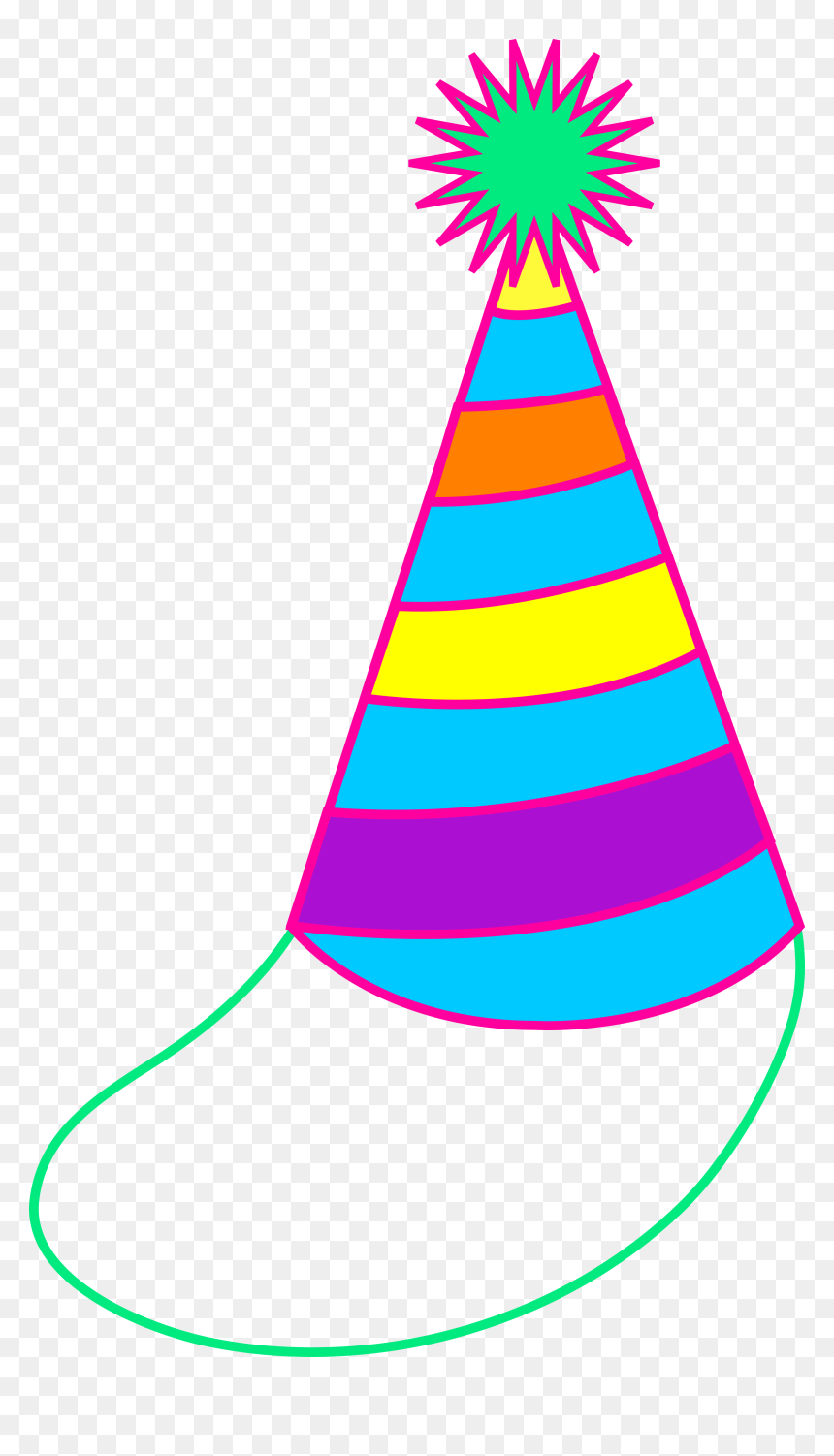 Cute Birthday Hat Cartoon, HD Png Download - birthday hat png