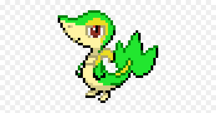 Snivy Pixel Art, HD Png Download - snivy png