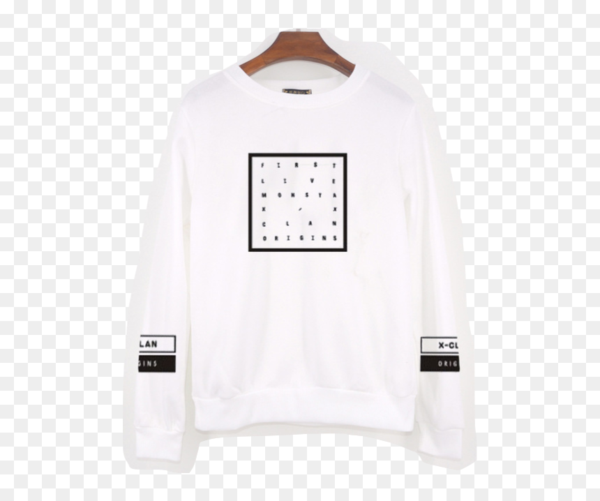 Long-sleeved T-shirt, HD Png Download - monsta x png
