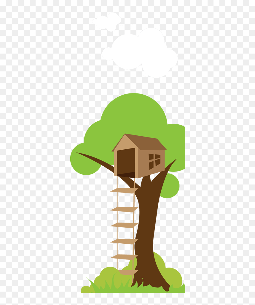 Tree House Png Cartoon, Transparent Png - treehouse png