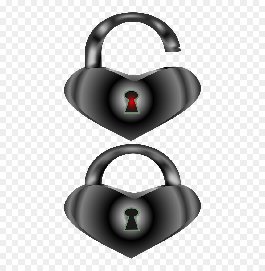 Corazones Con Candados Hd, HD Png Download - cadenas png