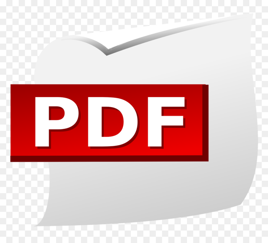 Pdf Clipart Free, HD Png Download - pdf logo png