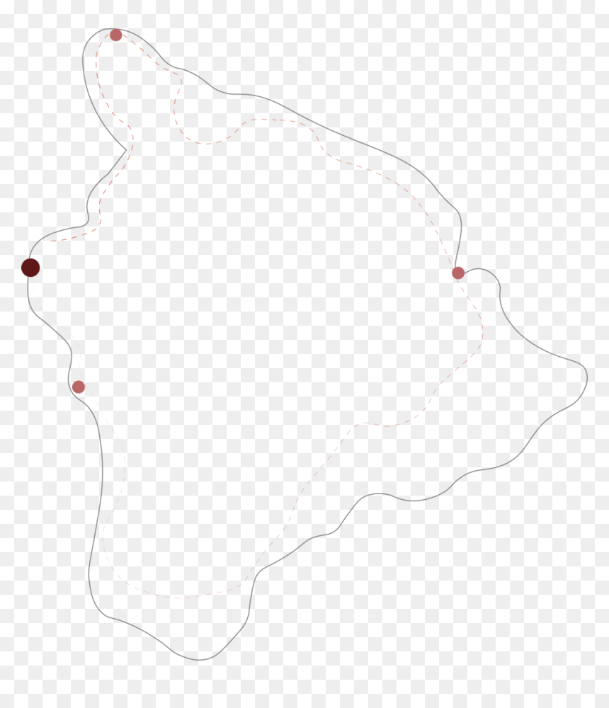 Map, HD Png Download - hawaiian islands png