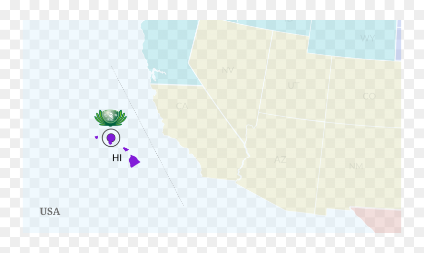 Map, HD Png Download - hawaiian islands png