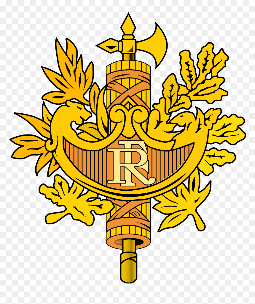 Франция Герб, HD Png Download - crest leaves png