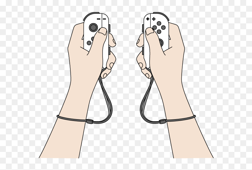 Hold Joy Con, HD Png Download - joycon png